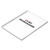Ich höre mein Weimaraner Notebook Notizblock (Linke Seite)