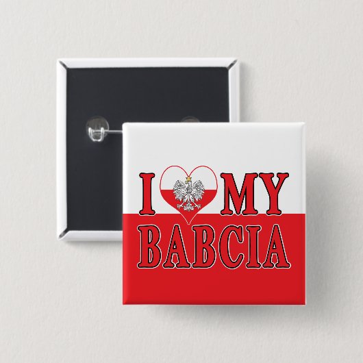 Ich höre meine Babcia Button (Vorne & Hinten)