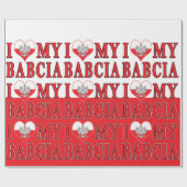 Ich höre meine Babcia Geschenkpapier (Flach)