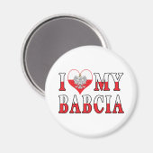 Ich höre meine Babcia Magnet (Vorderseite/Rückseite)
