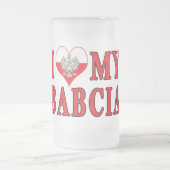 Ich höre meine Babcia Mattglas Bierglas (Mittel)