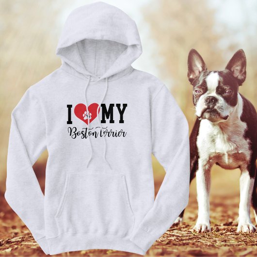 Ich höre meine Boston Terrier Hoodie