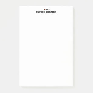 Ich höre meine Boston Terrier Post-it-Notizen Post-it Klebezettel