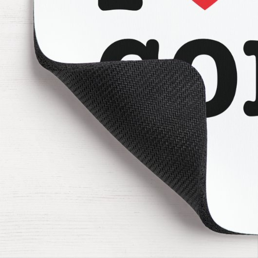 Ich höre meine Corgi Mousepad (Ecke)