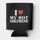 Ich höre meine Freundin, ich Liebe meine Freundin Dosenkühler (Vorderseite)