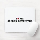 Ich höre meine Golden Retriever Mousepad (Mit Mouse)