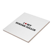 Ich höre meine Grenzkollie Fliese (Seite)