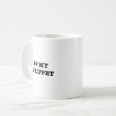 Ich höre meine Kaffee-Tasse Kaffeetasse (Vorderseite Links)