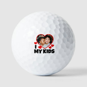 Ich höre meine Kinder Personalisiertes Foto Golfball