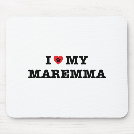 Ich höre meine Maremma Mousepad (Vorne)