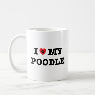 Ich höre meine Poodle-Kaffee-Tasse Kaffeetasse