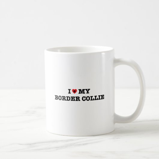 Ich höre meine Tasse des Border Collie Coffee (Rechts)