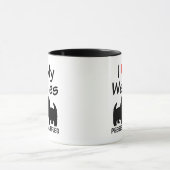 Ich höre meine Tasse von zwei Westie Hunden (Zentrum)