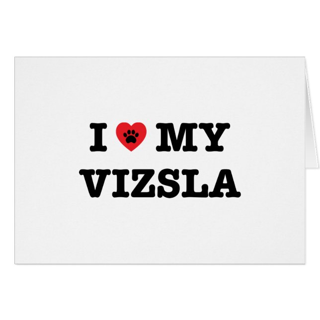 Ich höre meine Vizsla (Vorderseite (Horizontal))