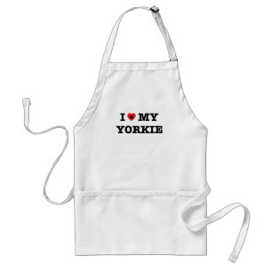 Ich höre meine Yorkie-Schürze Schürze