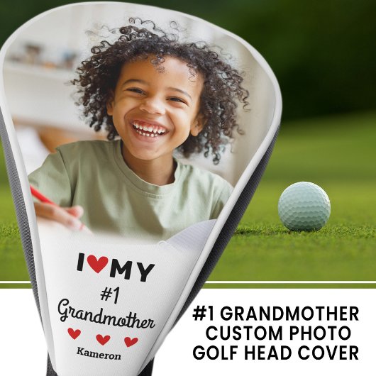 Ich höre meinen 1. Großmutter-Foto-Namen Großkind Golf Headcover