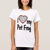 Ich höre meinen Begleiter Frosch - Foto fallen in T-Shirt (Vorderseite)