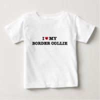 Ich höre meinen Border Collie Baby Bodysuit