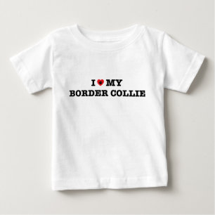 Ich höre meinen Border Collie Baby Bodysuit T-shirt