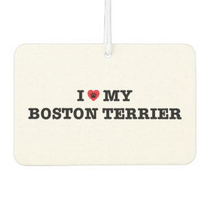 Ich höre meinen Boston Terrier Car Air Freshener Autolufterfrischer