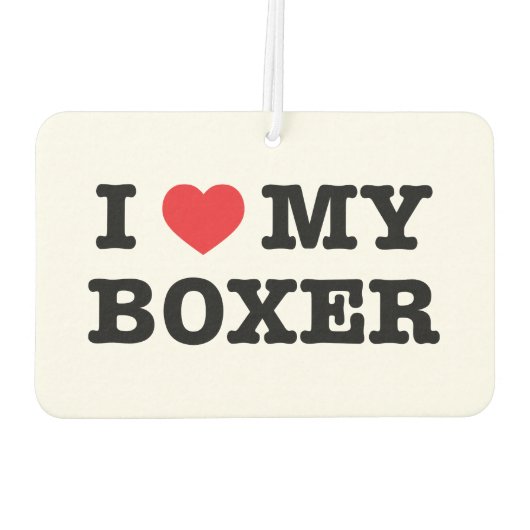 Ich höre meinen Boxer Air Freshener Autolufterfrischer (Rückseite)