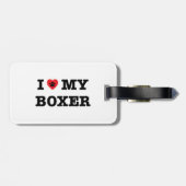 Ich höre meinen Boxer-Gepäckanhänger Gepäckanhänger (Rückseite horizontal)