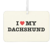 Ich höre meinen Dackel-Freshener Autolufterfrischer (Rückseite)