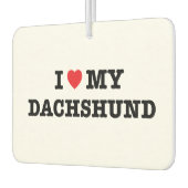 Ich höre meinen Dackel-Freshener Autolufterfrischer (Links)