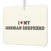 Ich höre meinen deutschen Schäferhund Air Freshene Autolufterfrischer (Links)