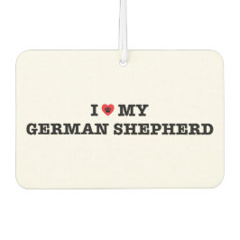 Ich höre meinen deutschen Schäferhund Air Freshene Autolufterfrischer