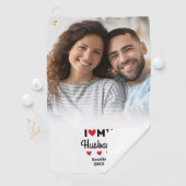 Ich höre meinen Foto Spaß Golfer Moderne Custom Golfhandtuch (Insitu)