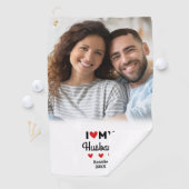 Ich höre meinen Foto Spaß Golfer Moderne Custom Golfhandtuch (Insitu)