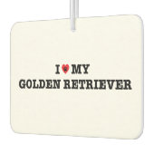 Ich höre meinen Golden Retriever Car Air Freshener Autolufterfrischer (Links)