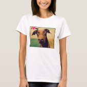Ich höre meinen natürlichen Doberman Hund T-Shirt (Vorderseite)