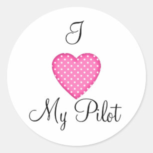 Ich höre meinen Pilot-Aufkleber Runder Aufkleber