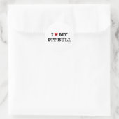 Ich höre meinen Pit Bull Sticker (Tasche)