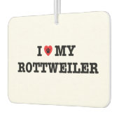 Ich höre meinen Rottweiler Car Air Freshener Autolufterfrischer (Links)