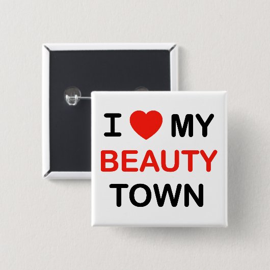 Ich höre meinen Schönheitstrauß Button (Vorne & Hinten)