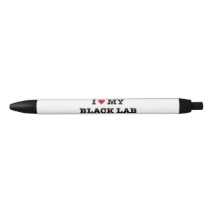 Ich höre meinen schwarzen Lab Pen Kugelschreiber