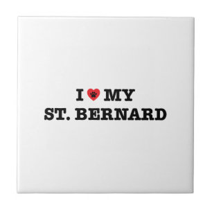 Ich höre meinen St. Bernard Fliese