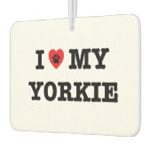 Ich höre meinen Yorkie Car Air Freshener Autolufterfrischer (Links)