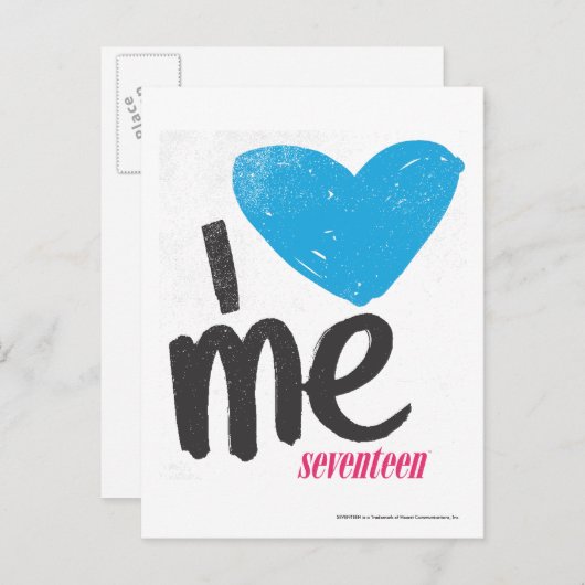 Ich höre mich Aqua Postkarte (Vorne/Hinten)