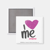 Ich höre mich Lila Magnet (Vorderseite/Rückseite)