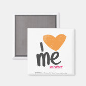 Ich höre mich Orange Magnet (Vorderseite/Rückseite)