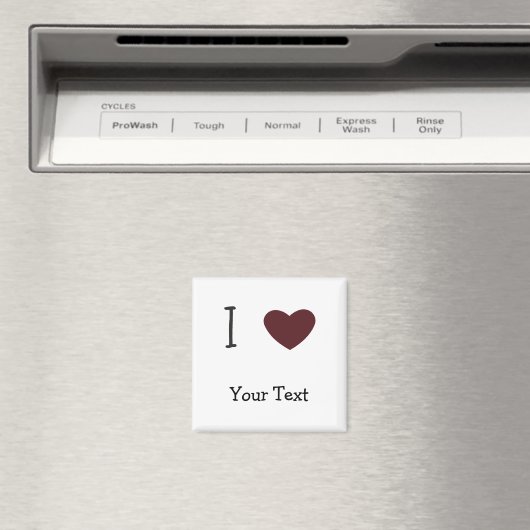 Ich höre mit deinem Text Magnet (In Situ (Geschirrspüler))