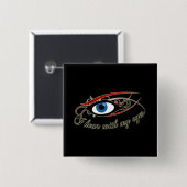 "Ich höre mit meinen Augen," #1 zu knöpfen Button (Vorne & Hinten)