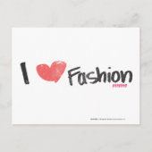 Ich höre Mode Lila Postkarte (Vorderseite)