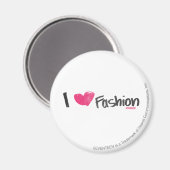 Ich höre Mode Magenta Magnet (Vorderseite/Rückseite)