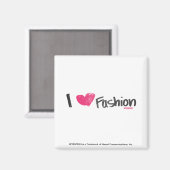 Ich höre Mode Magenta Magnet (Vorderseite/Rückseite)