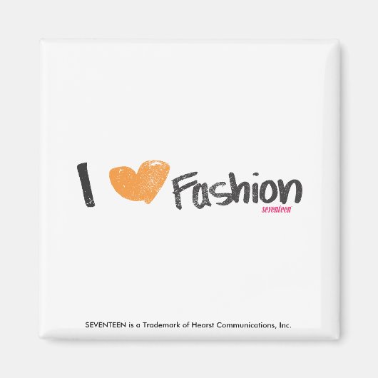 Ich höre Mode Orange Magnet (Vorne)